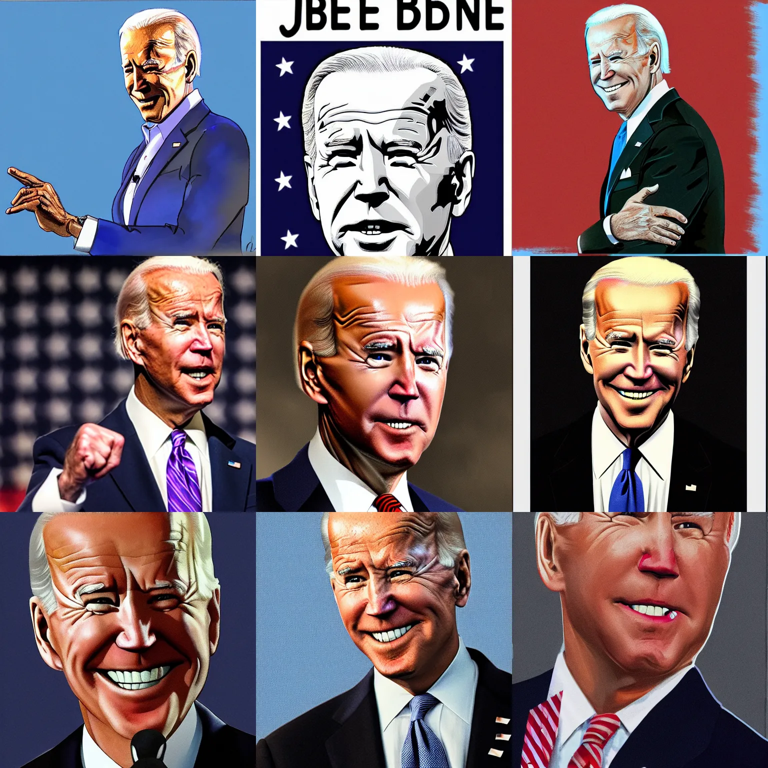 Prompt: Joe Biden, by Satchely