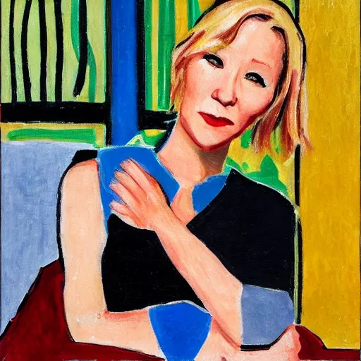 Prompt: anne heche in the style of matisse