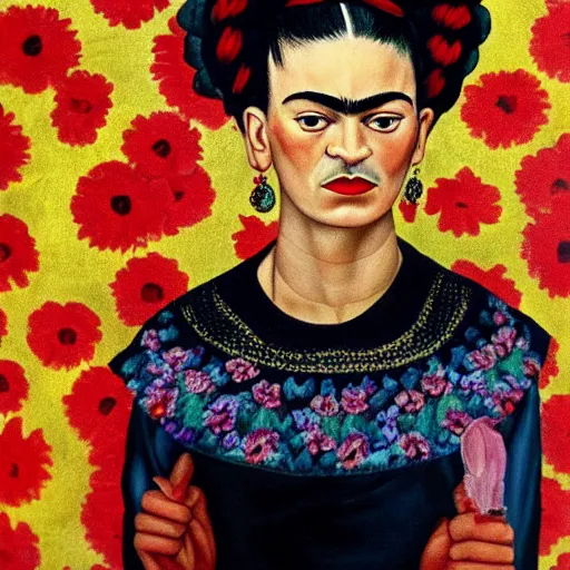 Image similar to beautiful Frida Kahlo