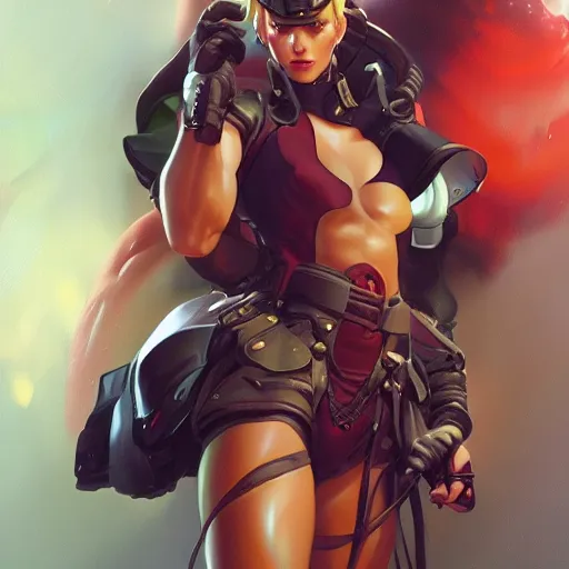 Image similar to ultra realistic illustration, cammy white as m bison anime, intricate, elegant, highly detailed, digital painting, artstation, concept art, smooth, sharp focus, illustration, art by artgerm and greg rutkowski and alphonse mucha and wlop