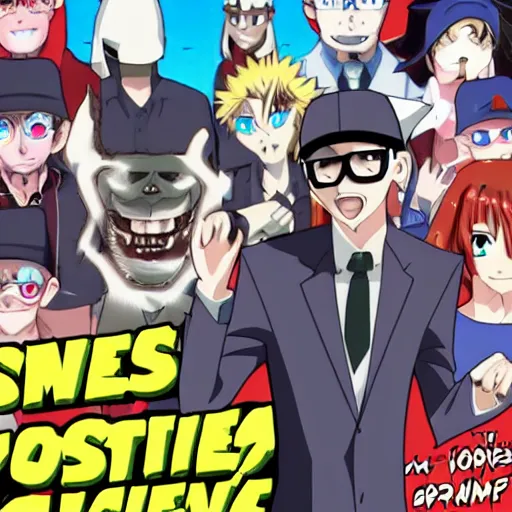 Image similar to the nostalgia critic anime