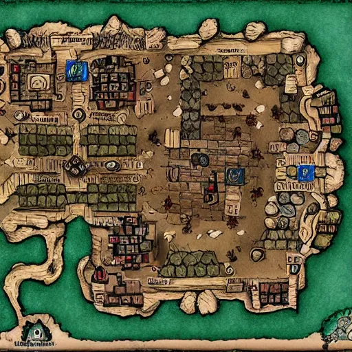Image similar to dnd village map layout