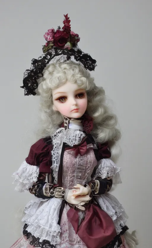 Prompt: dollfie in victorian dress