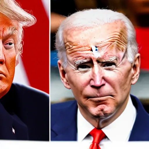 Prompt: president trump licking how Biden