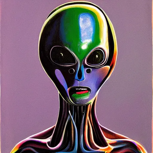 Image similar to alien by wayne thiebaud