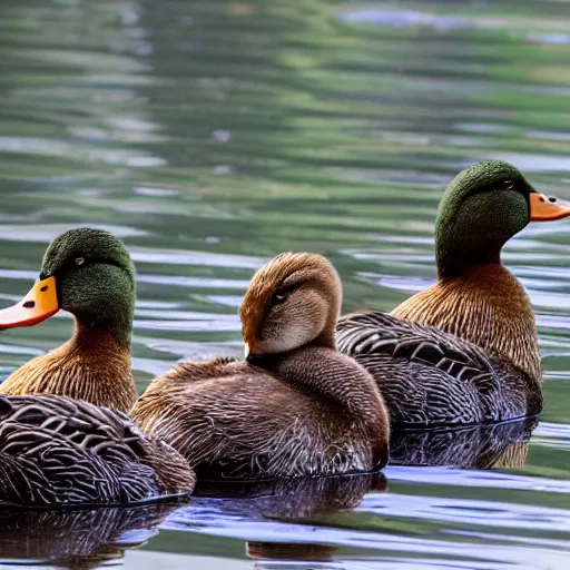 Prompt: ducks in a row