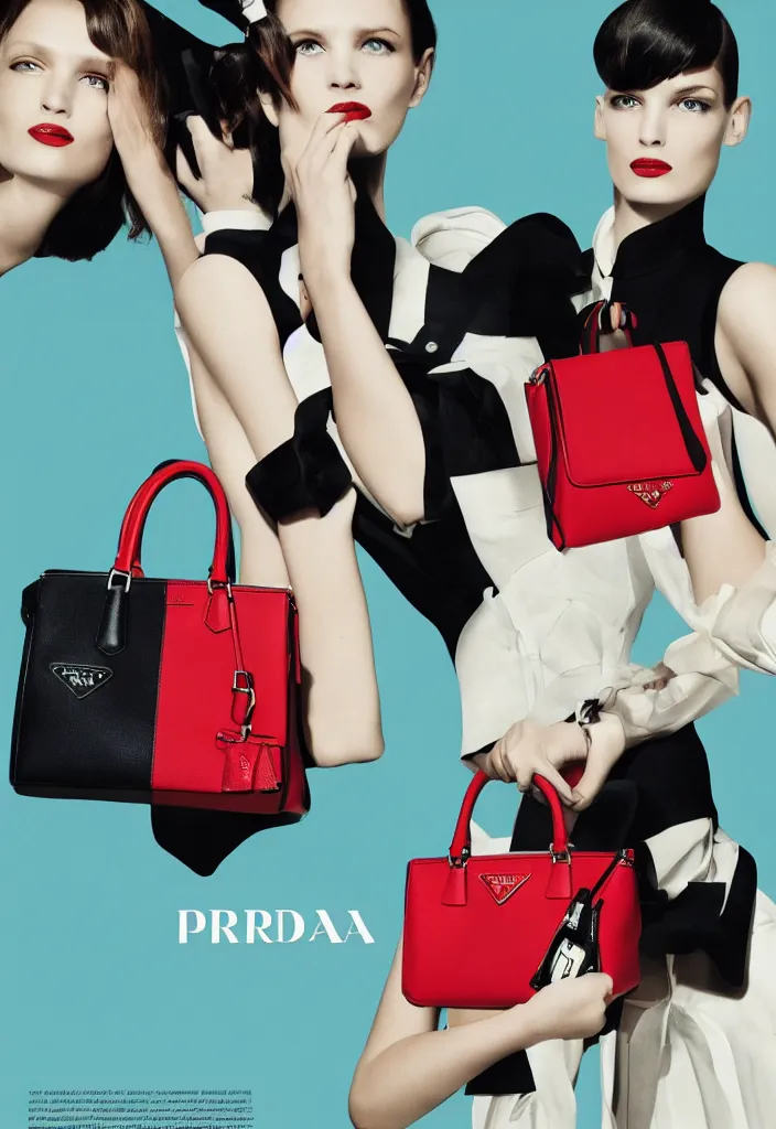 Image similar to Prada advertising campaign poster