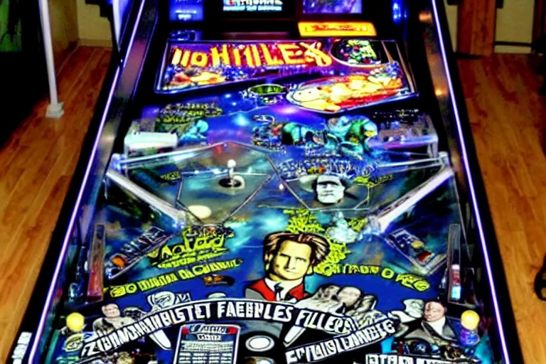 Prompt: X-Files pinball machine