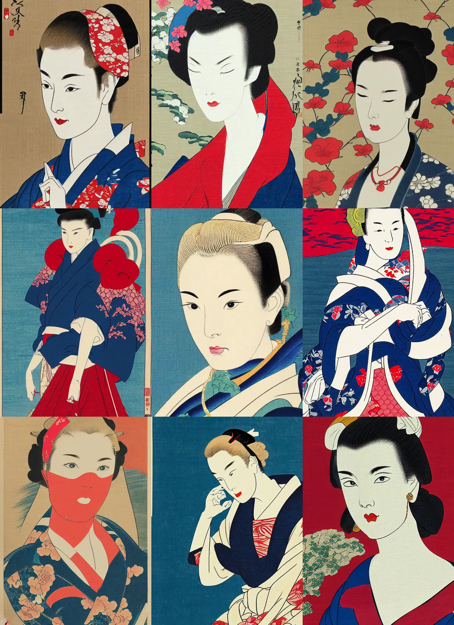 Prompt: ukiyo - e grace kelly made with art, 8 k