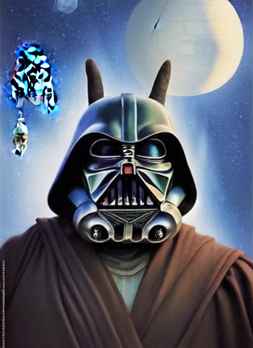 Image similar to hyper realistic, star wars, zoomed out portrait of a mega derpy big chungus, stoned, by greg rutkowski, scott m fischer, artgerm, loish, slight glow, atmospheric, anne stokes, alexandros pyromallis