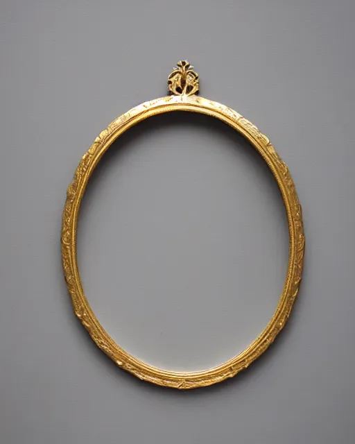 Image similar to oval golden frame