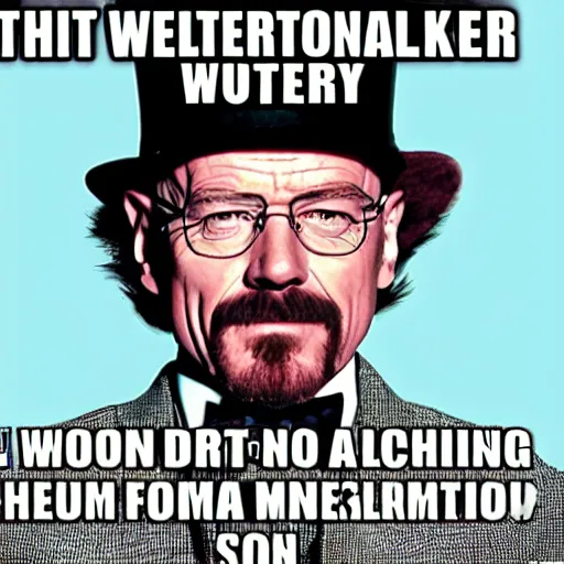 Image similar to Walter white as willy wonka