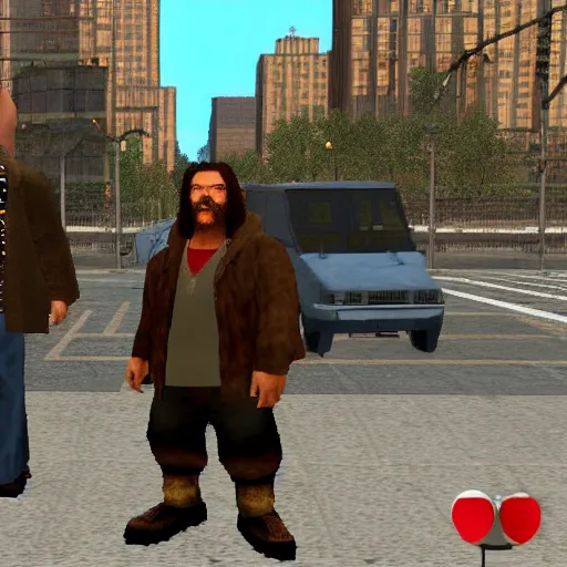 Image similar to ps 1 hagrid gta 3 npc