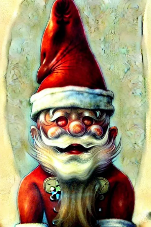 Image similar to ( ( ( ( ( 1 9 5 0 s robot knome santa clause. muted colors. ) ) ) ) ) by jean - baptiste monge!!!!!!!!!!!!!!!!!!!!!!!!!!!!!!