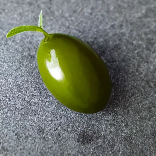 Image similar to a photo of an olive that looks like john oliver