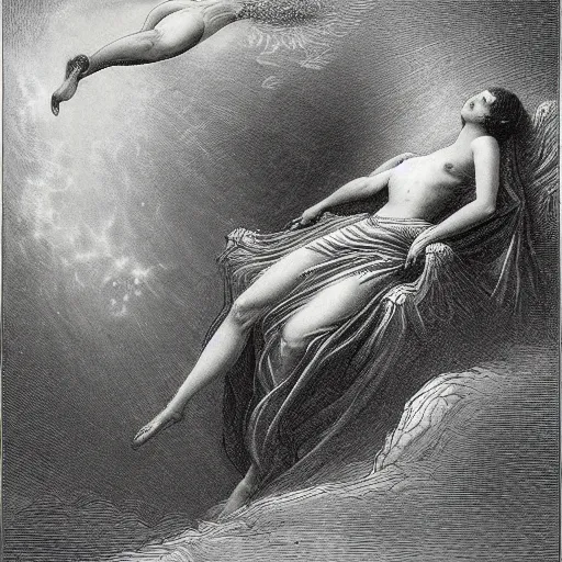 Image similar to astral projection by gustave dore