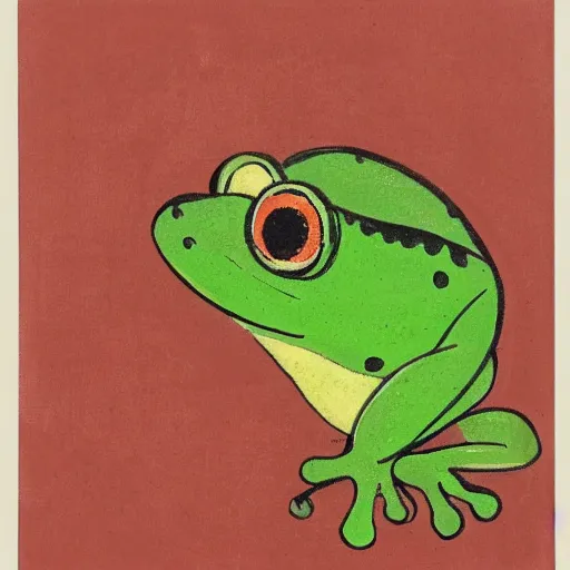 Image similar to man with the head of a frog