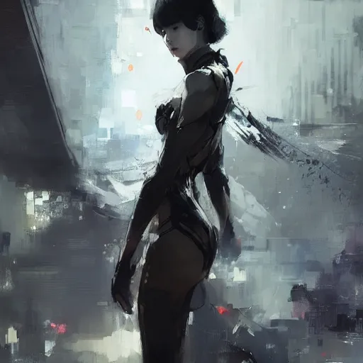 Prompt: Lee Jin-Eun by Wadim Kashin, rule of thirds, seductive look, beautiful