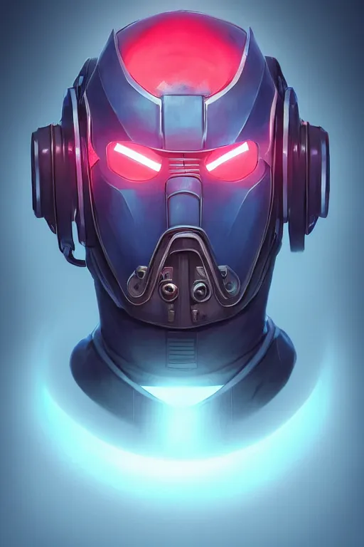 Image similar to epic mask helmet robot ninja portrait stylized as fornite style game design fanart by concept artist gervasio canda, behance hd by jesper ejsing, by rhads, makoto shinkai and lois van baarle, ilya kuvshinov, rossdraws global illumination radiating a glowing aura global illumination ray tracing hdr render in unreal engine 5