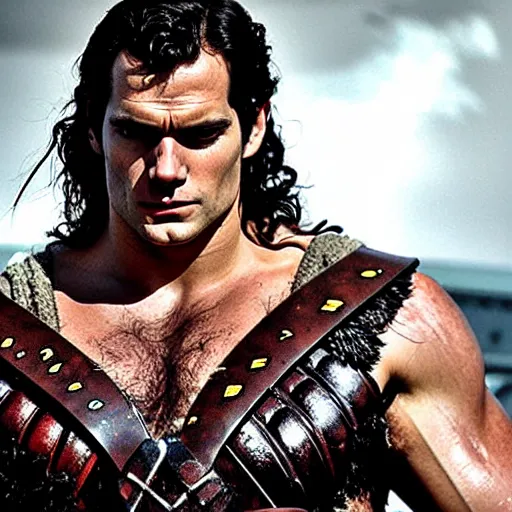 Image similar to Henry Cavill as Barbarian