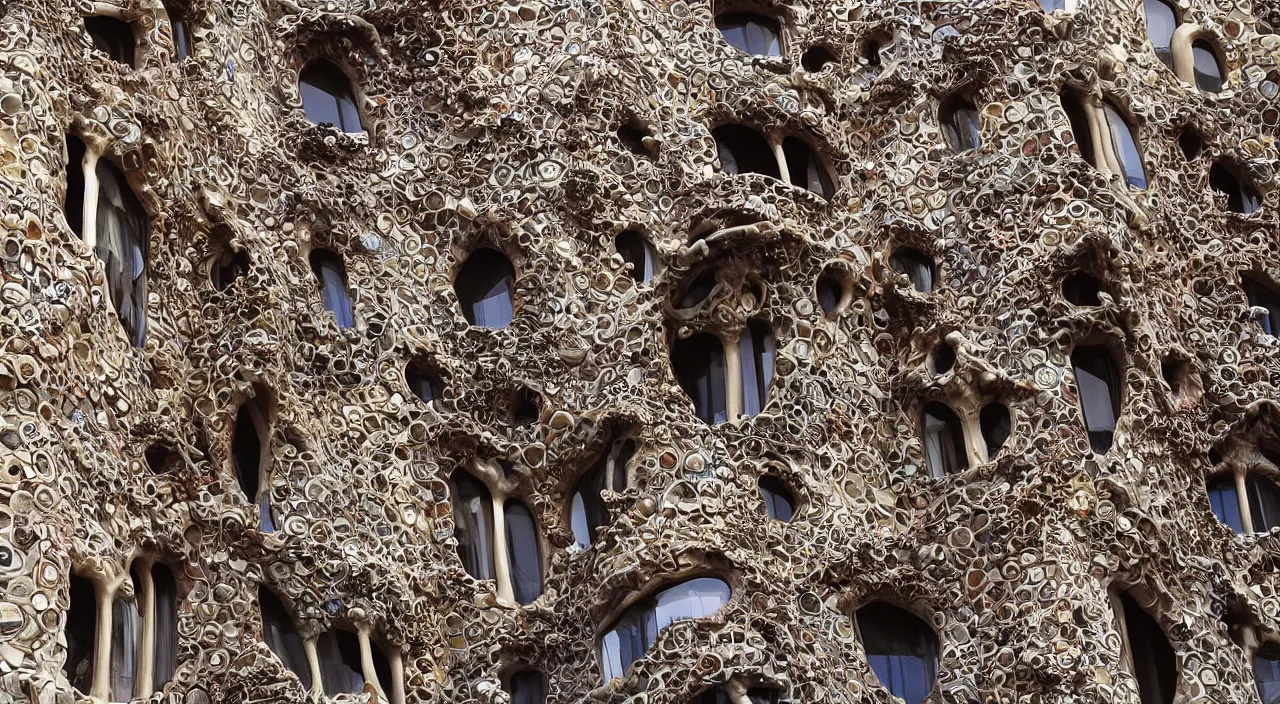 Prompt: “a woman , by Gaudí is a incredibile building like an sculpture, hyperdetailed photorealism”