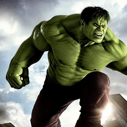 Image similar to Chris Evans as The Hulk