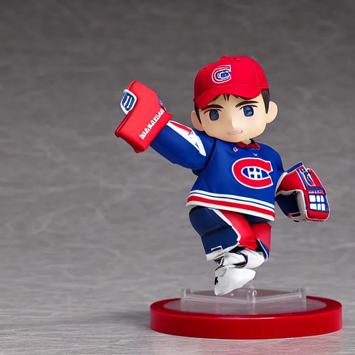 Image similar to Carey Price Goaltender, An anime Nendoroid of Carey Price, goalie Carey Price, number 31, Montreal Habs Canadiens figurine, detailed product photo