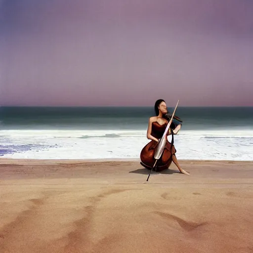 Image similar to violinist beach annie lebovitz photography artistic