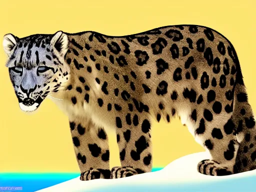 Image similar to mac os x snow leopard wallpaper, vaporwave style