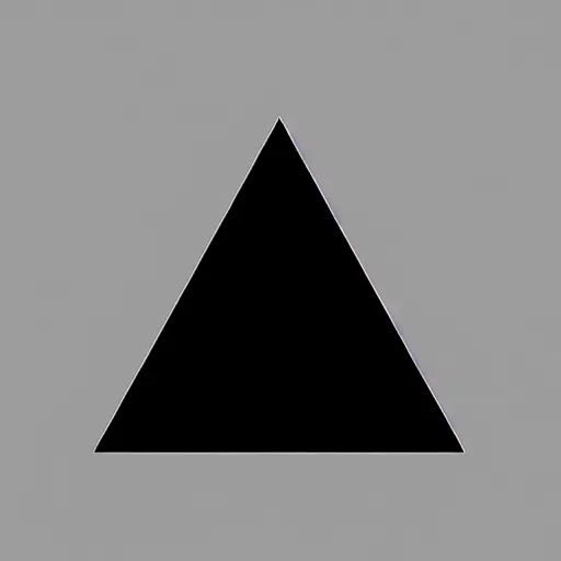 Image similar to a simple triangle with a soft shadow behind a light background, minimalistic corporative art, trending on artstation, minimalism