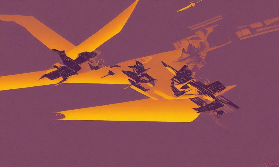 Image similar to digital art, birds eye view, berber witch flying over the desert at night, by syd mead, syd mead color scheme, sci - fi, arik roper, kirby krackle, concept art