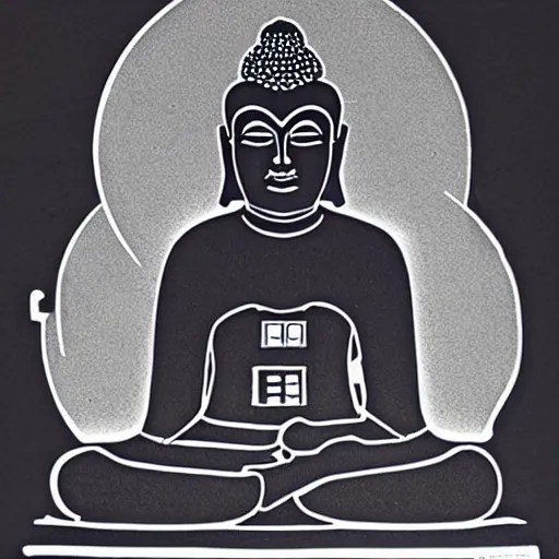 Prompt: buddha in darth vader