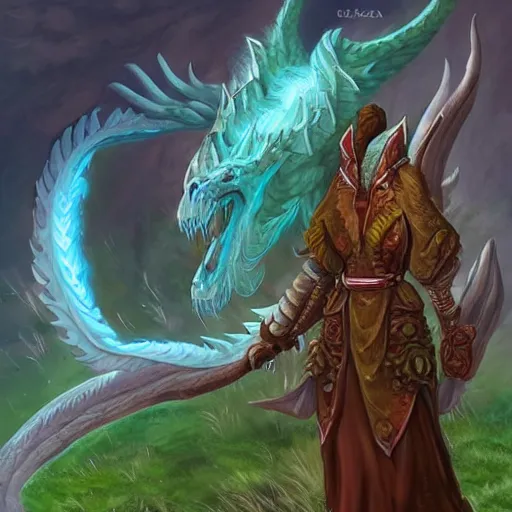 Image similar to a draconic druid