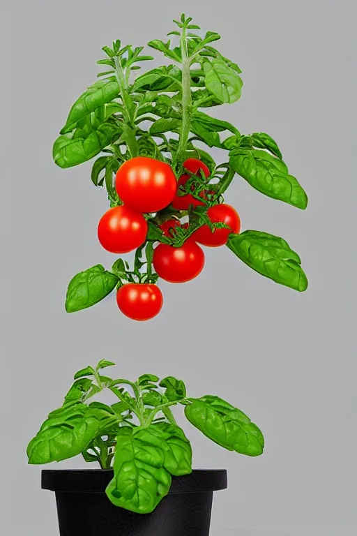 Prompt: a potted tomato plant with an ethernet connection, its leaves and tomatoes form a web developer interface for html 5 iot web 2. 0, high resolution megapixel photograph