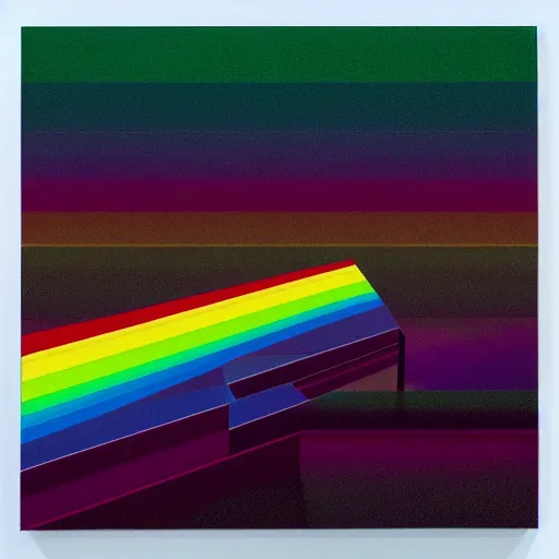 Prompt: 🌈 🕳!!!!!! geometric 4 k 8 + k by shusei nagaoka, david rudnick, airbrush on canvas, pastell colours, cell shaded