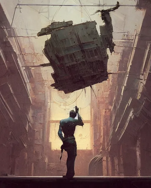 Prompt: a highly detailed epic cinematic concept art CG render digital painting artwork: Dream guide. By Greg Rutkowski, in the style of Francis Bacon and Syd Mead and Norman Rockwell and Beksinski, open ceiling, highly detailed, painted by Francis Bacon and Edward Hopper, painted by James Gilleard, surrealism, airbrush, Ilya Kuvshinov, WLOP, Stanley Artgerm, very coherent, triadic color scheme, art by Takato Yamamoto and James Jean