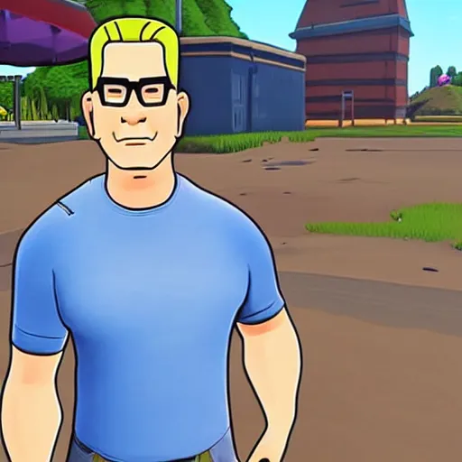 Image similar to Hank Hill in Fortnite