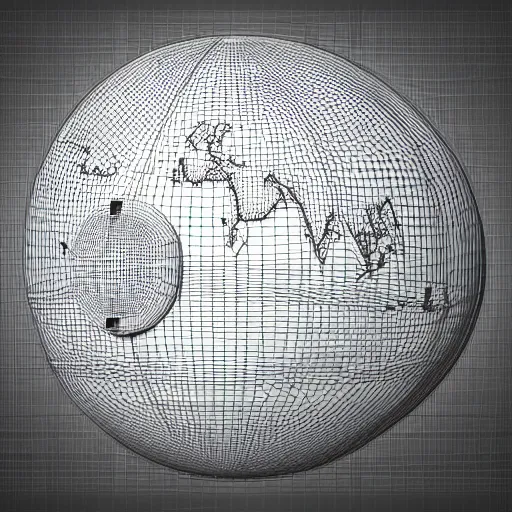 Image similar to llustration of the globe with famous tourist attractions on it in 3 d, 3 d render, smooth, illustration