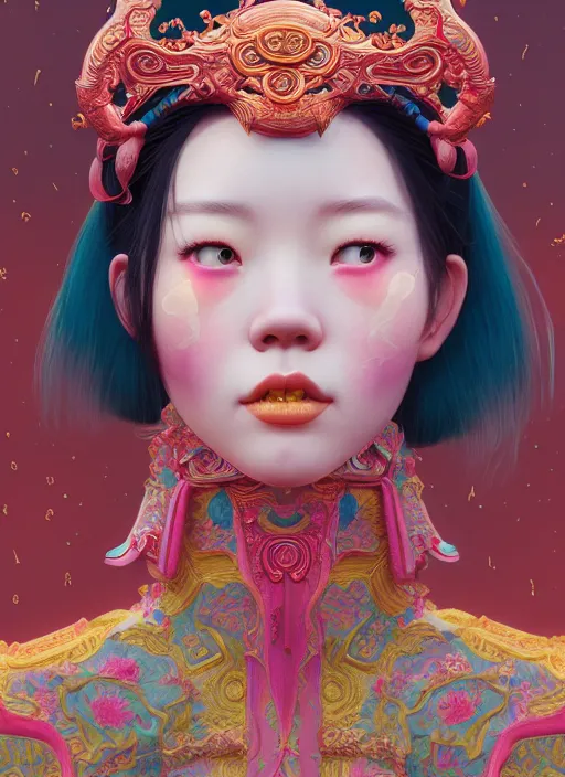 Image similar to pretty yunnan girl : : by martine johanna and simon stalenhag and chie yoshii and casey weldon and wlop : : ornate, dynamic, particulate, rich colors, intricate, elegant, highly detailed, centered, artstation, smooth, sharp focus, octane render, 8 k