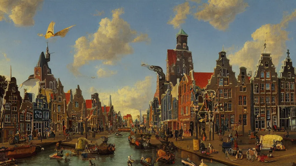 Image similar to dutch golden age fanciful winnipeg