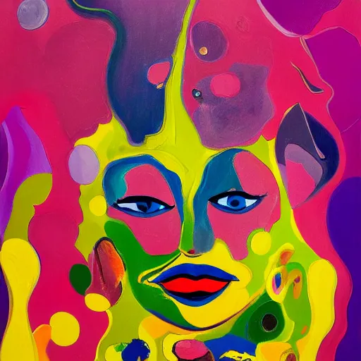 Prompt: a painting of aballerina, an ultrafine detailed painting by peter max and fiona rae and hernan bas and anna mond, featured on deviantart, metaphysical painting, biomorphic, fauvism, mixed media, photorealistic, dripping paint, palette knife texture, masterpiece