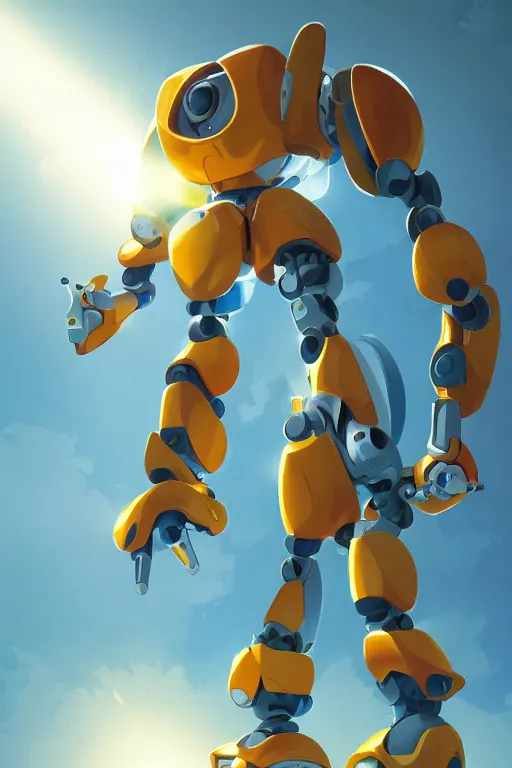 Image similar to metabots medabots medarotto medarot robot minimalist comics, behance hd by jesper ejsing, by rhads, makoto shinkai and lois van baarle, ilya kuvshinov, rossdraws global illumination ray tracing hdr radiating a glowing aura