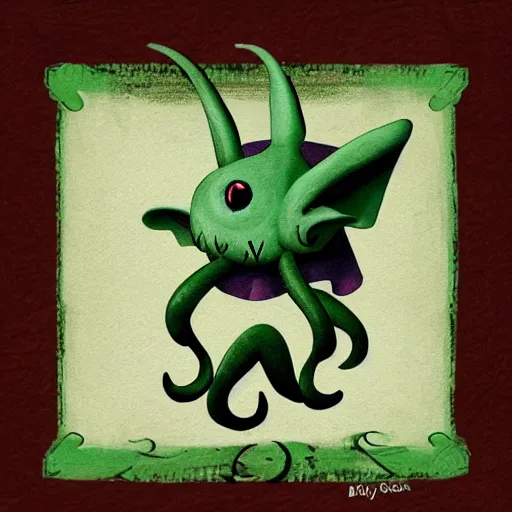 Image similar to rabbit cthulhu