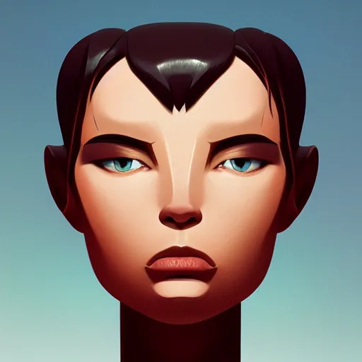 Image similar to face icon stylized minimalist alien 1 9 7 9, loftis, cory behance hd by jesper ejsing, by rhads, makoto shinkai and lois van baarle, ilya kuvshinov, rossdraws global illumination