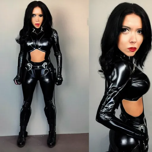 Prompt: Alexa Demie as black widow
