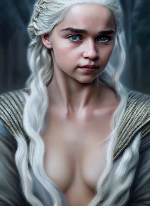 Prompt: photo of a gorgeous young daenerys targaryen in the style of stefan kostic, realistic, professionally, professionally color graded, half body shot, sharp focus, 8 k high definition, insanely detailed, intricate, elegant, art by stanley lau and artgerm