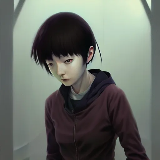 Prompt: lain iwakura, serial experiments : lain. highly detailed, digital painting, artstation, concept art, illustration, by ken saito, siwoo kim, anna podedworna, magdalena radziej,