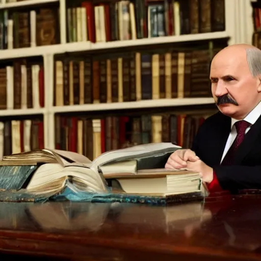 Prompt: Alexander Lukashenko as Harry Potter, cinematic still