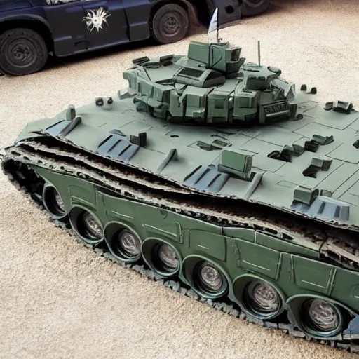 Image similar to futuristic battle tank