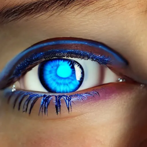 Prompt: indian girl covering one blue eye with a spoon, photorealistic, detailed, reflections, hyperrealistic